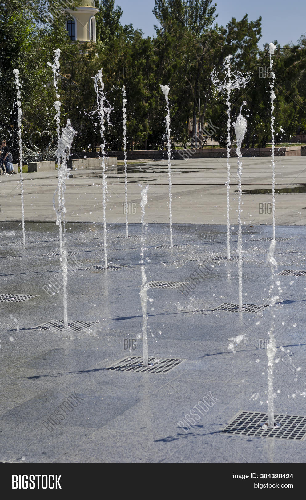 Water Jets Fountain Image & Photo (Free Trial) Bigstock