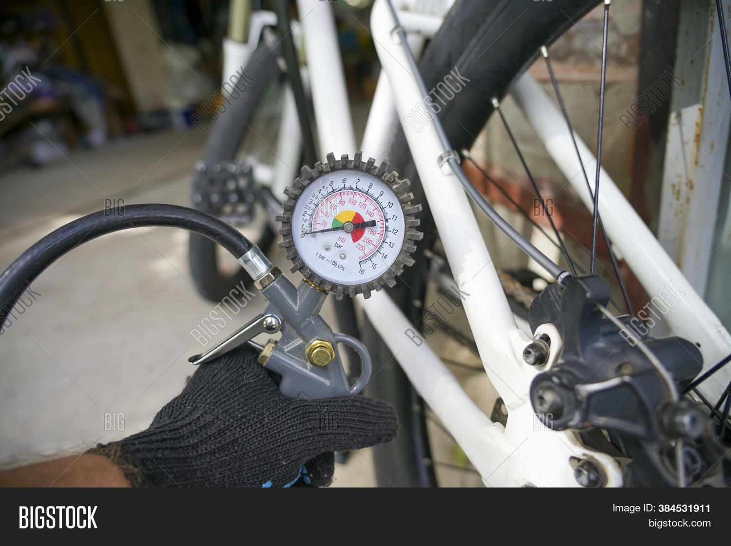 Pressure Gauge Bicycle Image & Photo (Free Trial) Bigstock