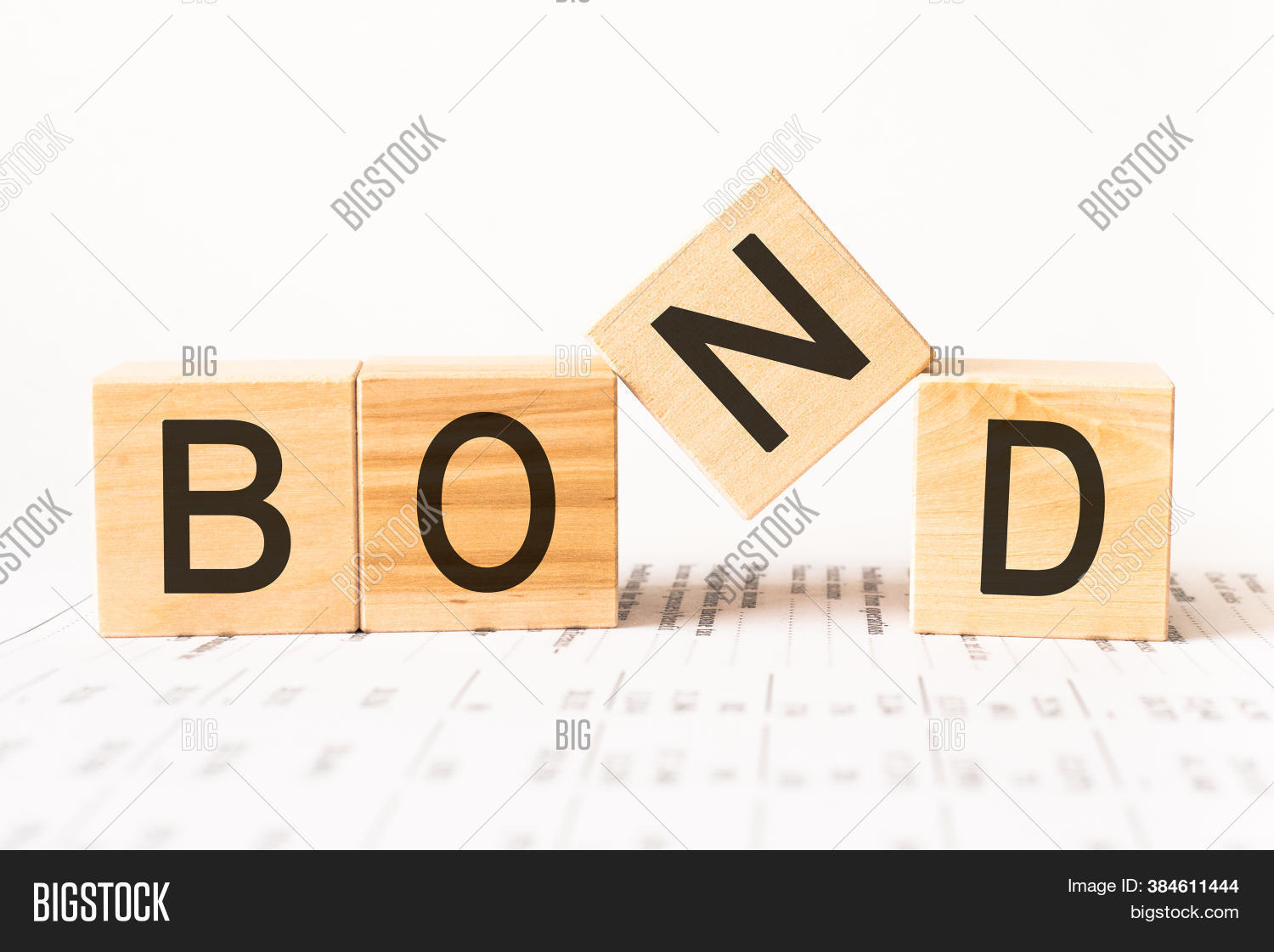 Word Bond. Wooden Image & Photo (Free Trial) Bigstock