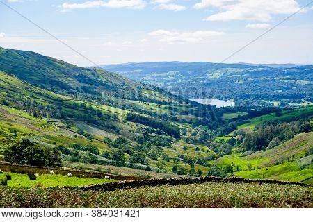 Kirkstone Pass View Back Down The Valley Toward Windermere