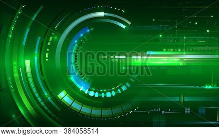 Green Tech Background. For Your Own Design.