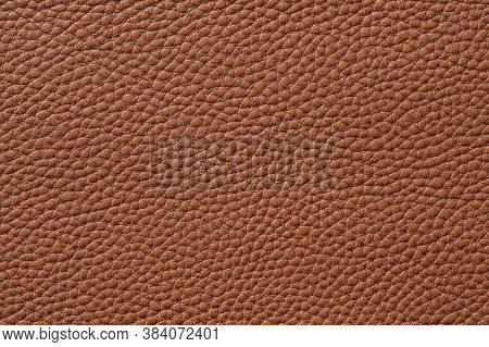 Closeup Of Seamless Brown Leather Texture For Background