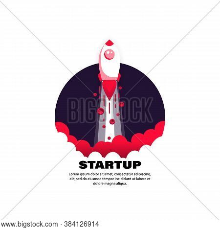Startup Icon. Rocket. Rocketship For Business Concept. Vector On Isolated White Background. Eps 10