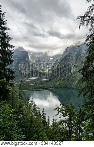 Konigssee Idyllic Alpine Lake In Berchtesgaden, Bavaria, Germany