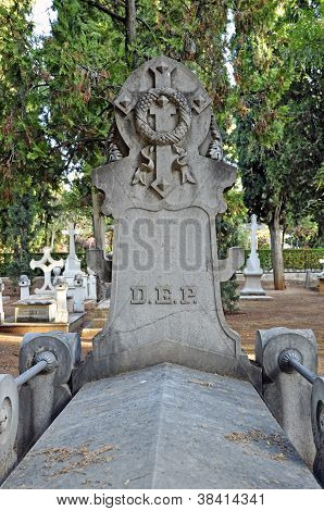 ancient tomb in the cemetery