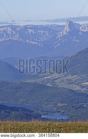 Vercors Landscape With Mont Aiguille As Seen From Chamrousse Resort
