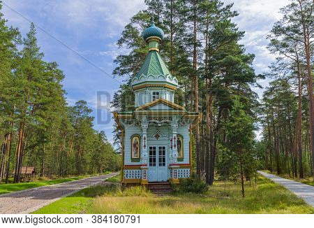 Chapel in Konevsky Monastery on Konevets Island on Lake Ladoga - Russia - architecture background