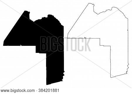 Aroostook County, Maine (u.s. County, United States Of America, Usa, U.s., Us) Map Vector Illustrati