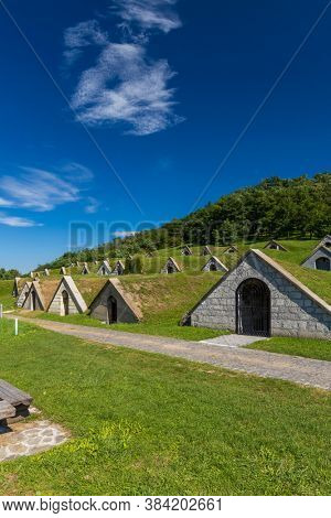 Gombos-hegyi pincesor in Hercegkut, UNESCO site, Great Plain, North Hungary