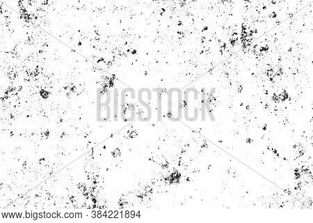 Grunge Black And White Texture. Abstract Monochrome  Background Pattern Of Cracks, Chips, Scratches,