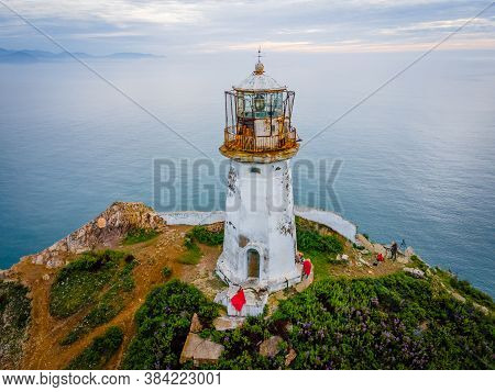 Above. Rudny Lighthouse At Cape Briner In The Village Of Smychka (rudnaya Pristan), Primorsky Territ