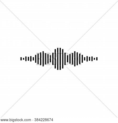 Icon Of Black Sign Micro Wave. Vector Illustration Eps 10