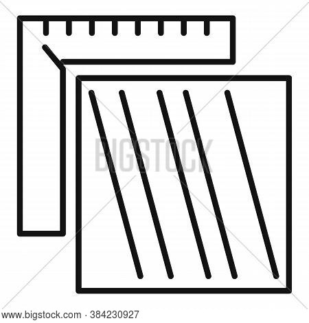 Tiler Tool Icon. Outline Tiler Tool Vector Icon For Web Design Isolated On White Background