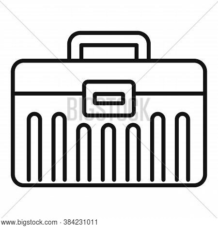 Tiler Tool Box Icon. Outline Tiler Tool Box Vector Icon For Web Design Isolated On White Background