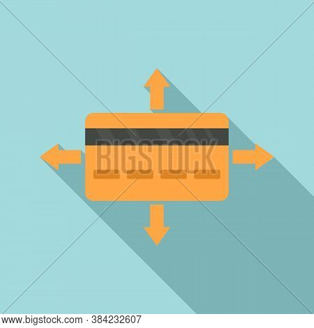 Crowdfunding Gold Credit Card Icon. Flat Illustration Of Crowdfunding Gold Credit Card Vector Icon F