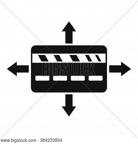Crowdfunding Gold Credit Card Icon. Simple Illustration Of Crowdfunding Gold Credit Card Vector Icon
