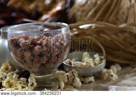 Typical Foods. Sweet And Savory. June Festivals In Brazil. Carrapinha, Popcorn, Hominy And Pine Nuts