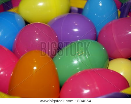 Easter Eggs In Basket