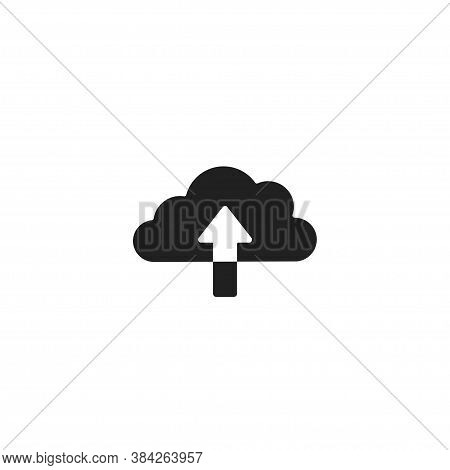 Upload To Cloud, Simple Wed Icon. Save Arrow Concept Illustration In Vector Flat