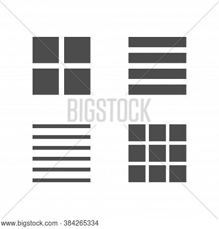 Flat Menu Icon For Web Site Design. Vector Ui Design.