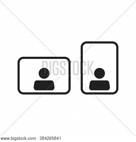 Vector Simple User Line Icon. Busines Person Concept In Flat.