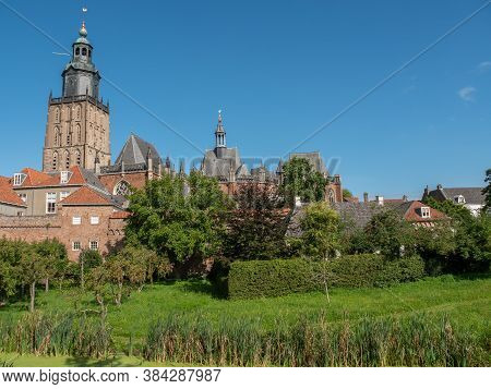 the city of zutphen at the river ijssel