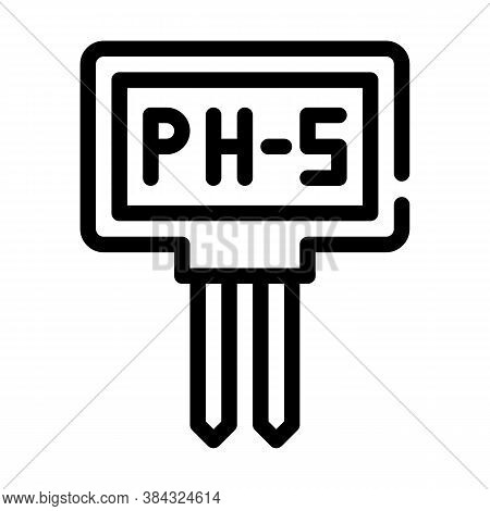 Ph Meter Measuring Equipment Line Icon Vector Illustration