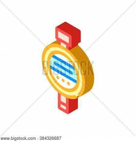 Hardness Meter Or Durometer Isometric Icon Vector Illustration