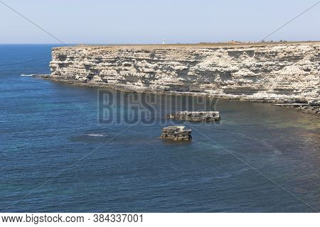 Black Sea Coast Of Tarkhankut Peninsula, Crimea, Russia