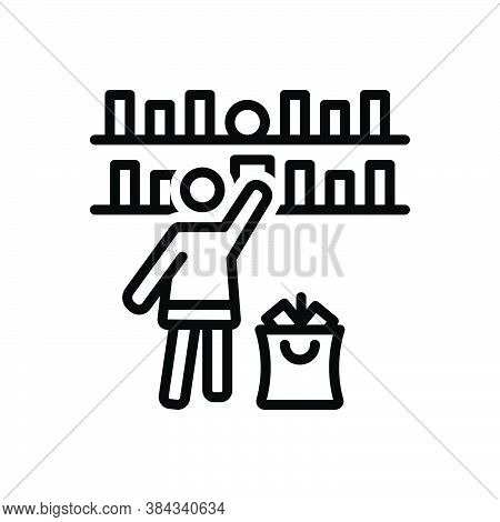 Black Line Icon For Select-goods Select Goods Preference Pick Rack Clientele Shopping-mall Accessori