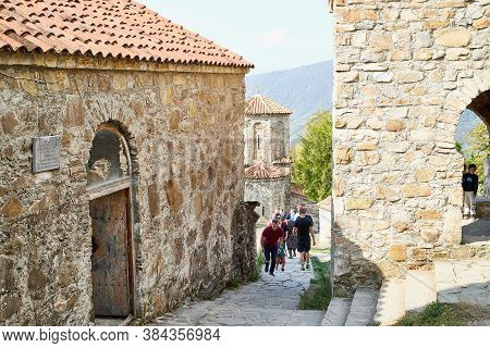 Nekresi, Georgia - October 20, 2019: Orthodox Church In Nekresi Monastery Located In Georgia. Old Ho