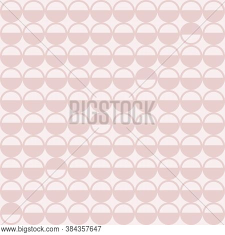 Repeat Baby Pink Dotted Graphic Seamless Pattern