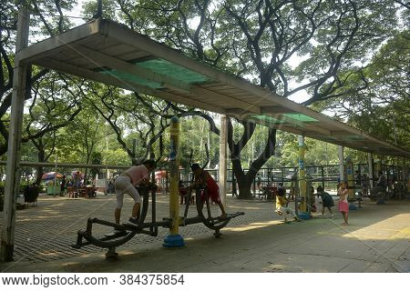 Quezon City, Ph - Oct 6 - Quezon Memorial Circle Outdoor Park On October 6, 2018 In Quezon City, Phi
