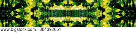 Paint Tie-dying. Sage Abstract Seamless Brush. Emerald Psychedelic Tie Dye. Shibori Pattern. Black W
