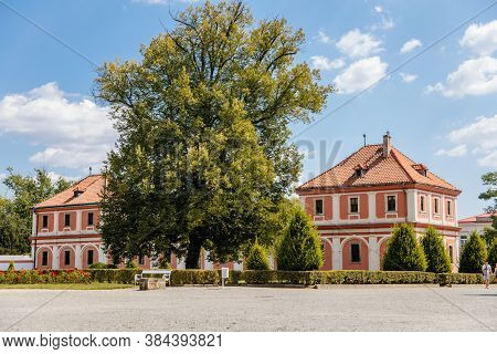 Chateau Mnichovo Hradiste, Renaissance Castle, Central Bohemian Region, Czech Republic, August 16, 2
