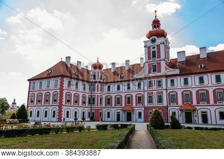Chateau Mnichovo Hradiste, Renaissance Castle, Central Bohemian Region, Czech Republic, August 16, 2