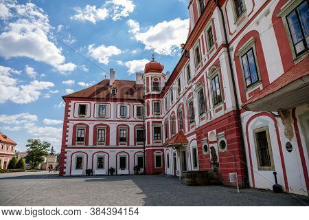 Chateau Mnichovo Hradiste, Renaissance Castle, Central Bohemian Region, Czech Republic, August 16, 2