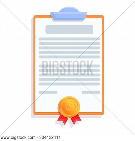 Test Standard Icon. Cartoon Of Test Standard Vector Icon For Web Design Isolated On White Background