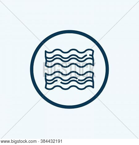 Bacon Icon Isolated On White Background From Breakfast Collection. Bacon Icon Trendy And Modern Baco
