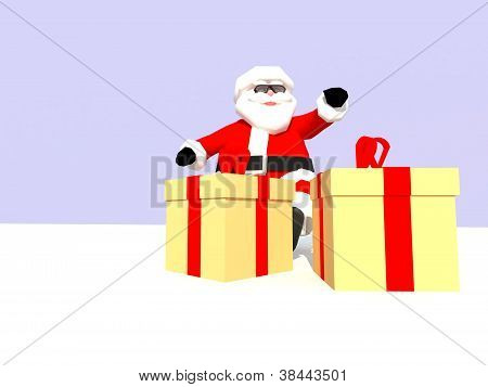 Santa Claus přináší dárky