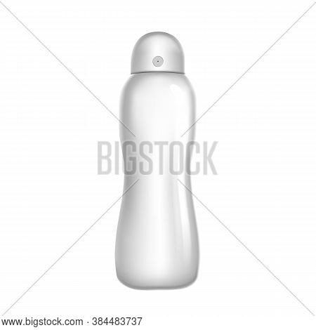 Deodorant Sprayer Hygiene Aromatic Product Vector. Deodorant Spray Blank Steel Metal Package Jar. Hy