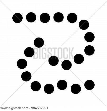 Bacillus Anthracis Glyph Icon Vector Isolated Illustration
