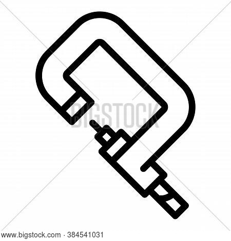 Diameter Micrometer Icon. Outline Diameter Micrometer Vector Icon For Web Design Isolated On White B