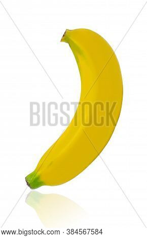 Banana Diet Fruit Isolsted On White Background, Clipping Paths
