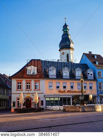 Speyer, Germany - Mar 15, 2020: St. Josephs Parish Church In Speyer In Rhineland-palatinate. St. Jos