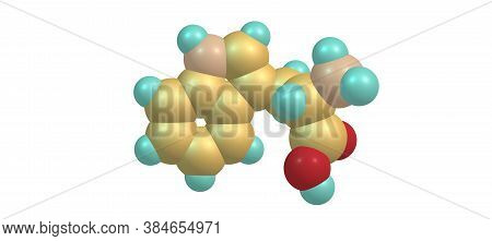 Tryptophan Or Trp Is An Alpha-amino Acid That Is Used In The Biosynthesis Of Proteins, 3d Illustrati