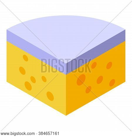Gouda Cheese Icon. Isometric Of Gouda Cheese Vector Icon For Web Design Isolated On White Background