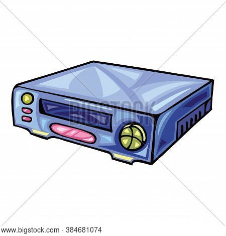 Dvd Player Vector Illustration Isolated On A White Background Eps10