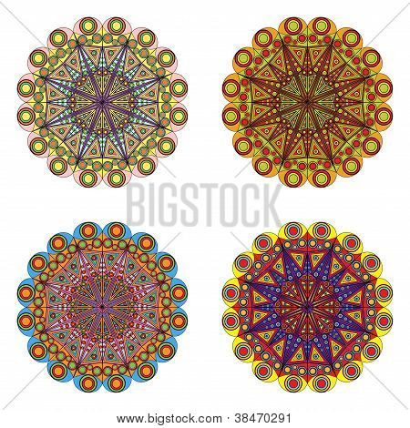 Conjunto de elementos decorativos