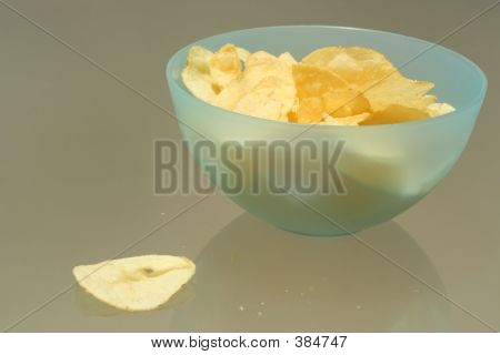 Skål af kartoffel Chips